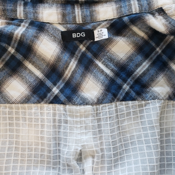 UO- BDG Lace Petticoat Flannel Shirt - Picture 7 of 8